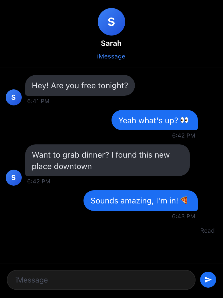 iMessage · Chat