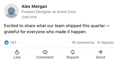 Linkedin · Post