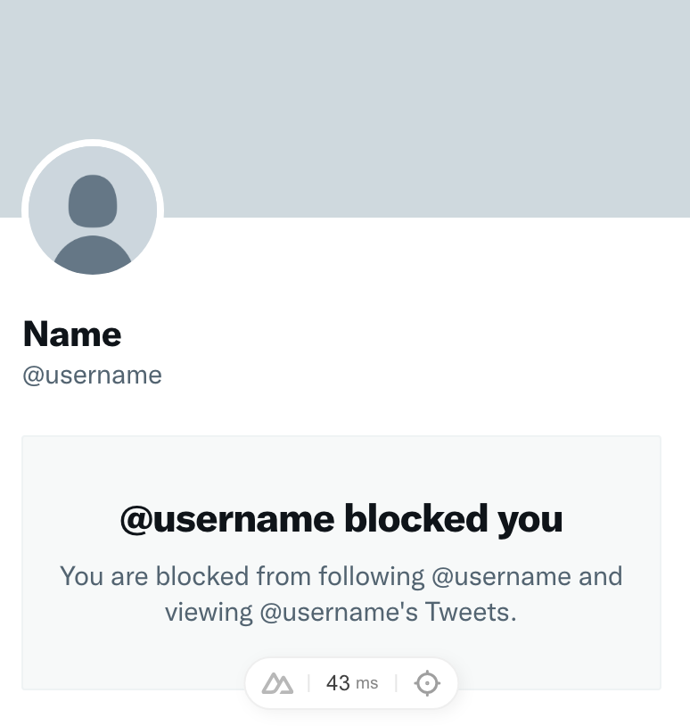 X · Blocked