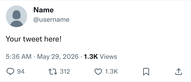 X · Post